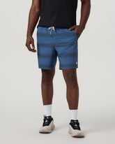 Kore Short Lined 7" Sea Gradient Stripe Athletic Shorts | Vuori discount