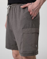 Sunday Performance Utility Short Classic Fit 8" Warm Grey Heather | Vuori outlet