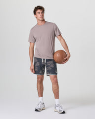 Banks Short Dark Pewter Plumeria Athletic Shorts | Vuori sale