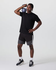 Kore Short X1 Lined Classic Fit 7" Black/Dark Pewter/Salt | Vuori onsale