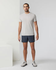 Banks Short 5" Navy Linen Texture Athletic Shorts | Vuori sale