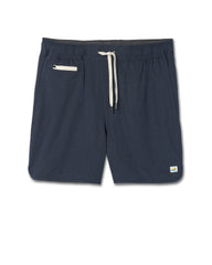 Banks Short 5" Navy Linen Texture Athletic Shorts | Vuori sale