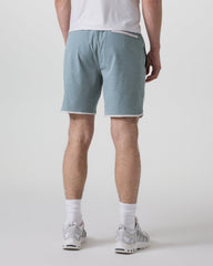 Banks Short Dusty Blue Slub Stripe Athletic Shorts | Vuori sale