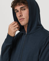 Coronado Full Zip Hoodie 2.0 Men's Midnight Heather Jacket | Vuori shop