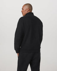 Seaside 1/2 Zip Classic Men's Black Pullover | Vuori discount