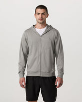 Ponto Full Zip Hoodie Men's Driftwood Heather Hoodie | Vuori outlet