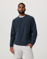 Beach Fleece Crew Men's Ink Heather Crewneck | Vuori shop