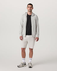 Ponto Full Zip Hoodie Men's Salt Heather Hoodie | Vuori shop