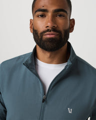 Sunday Element Half Zip Men's Blue Sea Heather Layer | Vuori for sale