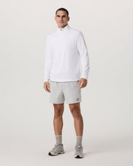 Ponto 1/2 Zip Mock Neck Men's White Mock Neck Top | Vuori online