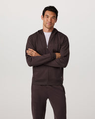 Ponto Full Zip Hoodie Men's Sangria Heather Hoodie | Vuori discount