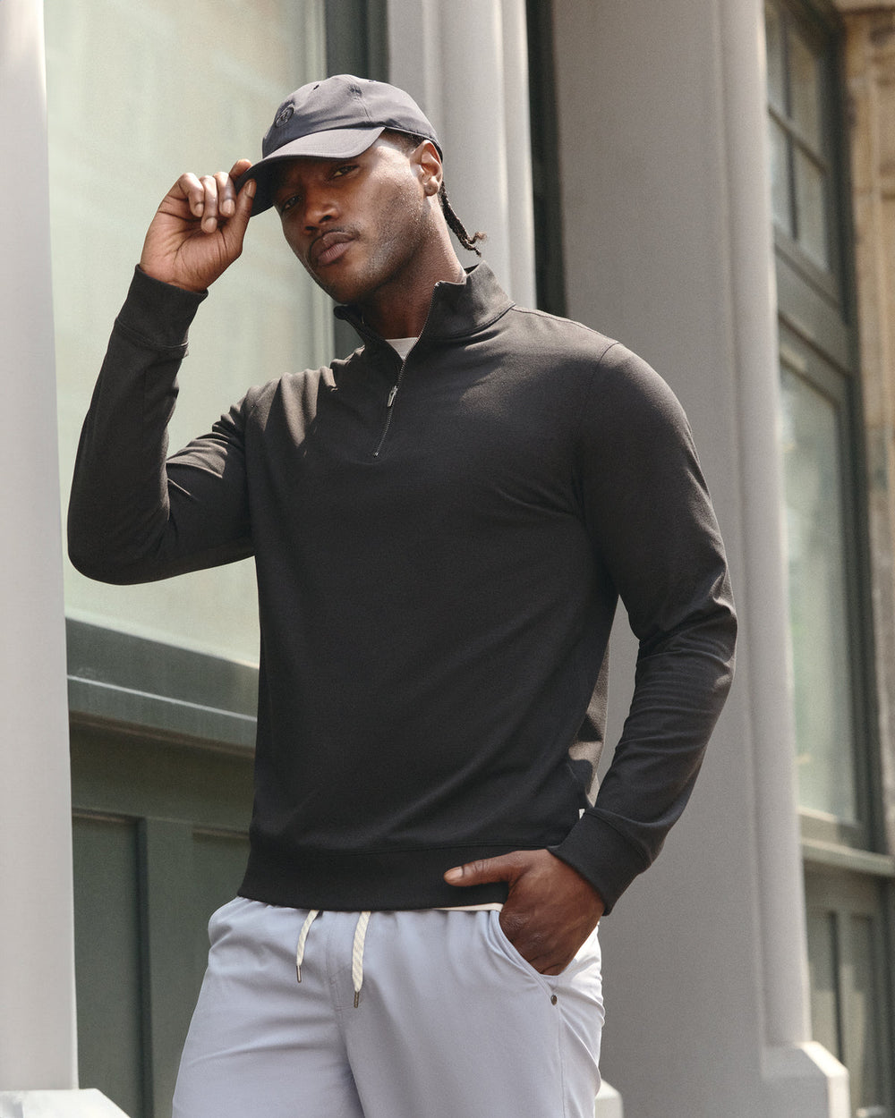 Coronado Half Zip Black Heather | Vuori online