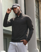 Coronado Half Zip Black Heather | Vuori online