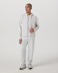 Coronado Full Zip Hoodie 2.0 Men's Salt Heather Jacket | Vuori outlet