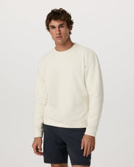 Beach Fleece Crew Men's Bone Heather Crewneck | Vuori shop