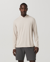 Men's Long Sleeve Everyday Fitness Hoodie Oatmeal Heather | Vuori sale