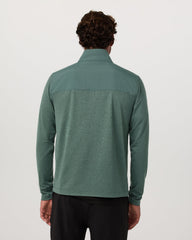 Sunday Element 1/2 Zip Agate Green Heather Pullover | Vuori for sale