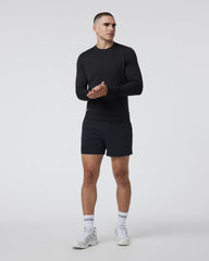 Ponto Performance Crew Men's Black Pullover | Vuori for sale
