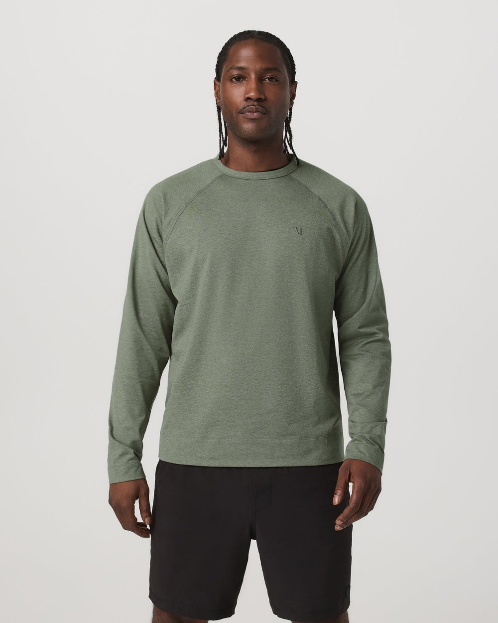 Men's Coronado Crew - Relaxed Fit Light Oregano Heather | Vuori sale