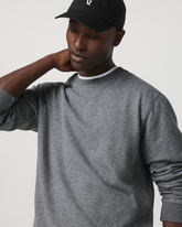 Cypress Vintage Crew Men's Heather Grey Fleece Pullover | Vuori onsale