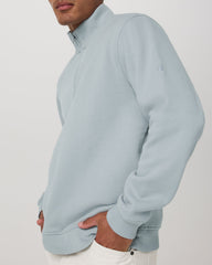 Seaside 1/2 Zip Classic Men's Blue Haze Pullover | Vuori discount