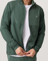 Men's Sunday Element Track Jacket Agate Green Heather | Vuori for sale
