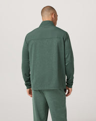 Men's Sunday Element Track Jacket Agate Green Heather | Vuori for sale