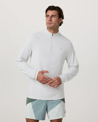 Clearview Seamless Quarter Zip Frost Grey Long Sleeve | Vuori discount