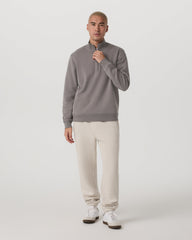 Seaside 1/2 Zip Classic Men's Cavern Grey Pullover | Vuori discount