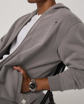 Seaside Full Zip 2.0 Men's Cavern Grey Full Zip Hoodie | Vuori outlet