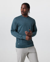 Ponto Performance Crew Deep Sea Heather Pullover | Vuori shop