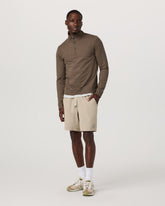 Coronado 1/2 Zip Men's Espresso Heather Pullover | Vuori onsale