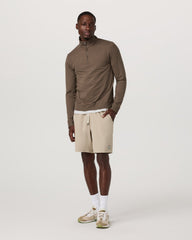 Coronado 1/2 Zip Men's Espresso Heather Pullover | Vuori onsale