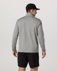Ponto 1/2 Zip Mock Neck Men's Driftwood Heather Top | Vuori discount