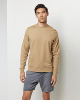 Ponto Performance Crew Sungold Heather Pullover | Vuori for sale