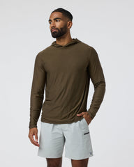 Strato Tech Hoodie Men's Moss Green Workout Hoodie | Vuori discount