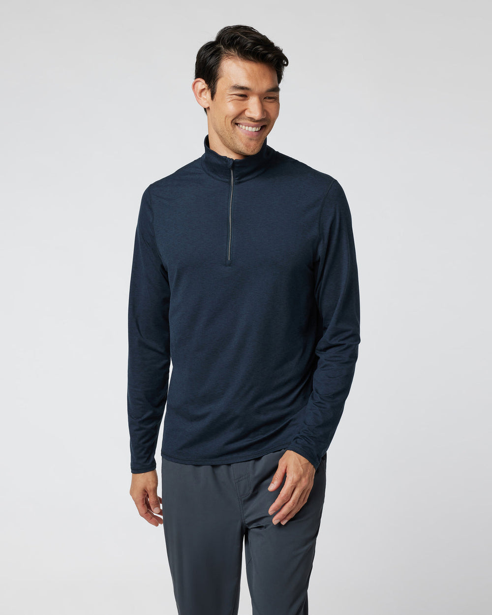 Ease Performance Half Zip 2.0 Ink Heather | Vuori shop