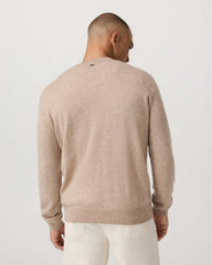 Berik Cashmere Sweater Men's Oatmeal Heather Sweater | Vuori sale