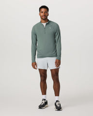 Clearview Seamless Quarter Zip Men's Marsh Long Sleeve | Vuori shop