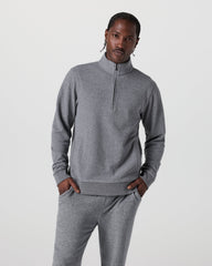 Cypress 1/4 Zip 2.0 Heather Grey | Vuori for sale