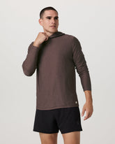 Strato Tech Hoodie Men's Huckleberry Heather Hoodie | Vuori onsale