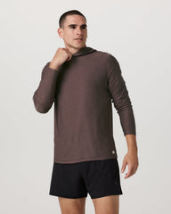 Strato Tech Hoodie Men's Huckleberry Heather Hoodie | Vuori onsale