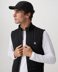 Sunday Insulated Hybrid Vest Men's Black Training Vest | Vuori sale