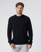 Berik Cashmere Sweater Men's Black Crewneck Sweater | Vuori for sale