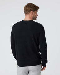 Berik Cashmere Sweater Men's Black Crewneck Sweater | Vuori for sale