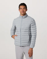 Steadfast Insulated Full Zip Jacket Men's Sea Fog Jacket | Vuori shop