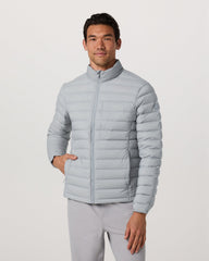 Steadfast Insulated Full Zip Jacket Men's Sea Fog Jacket | Vuori shop