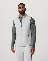 Sunday Element Vest Men's Frost Grey Full Zip Vest | Vuori online