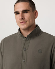 Aspen 1/2 Snap Men's Fleece Mock-Neck Pullover in Root | Vuori sale