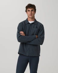 Beach Fleece Shirt Jacket Men's Ink Heather Jacket | Vuori onsale